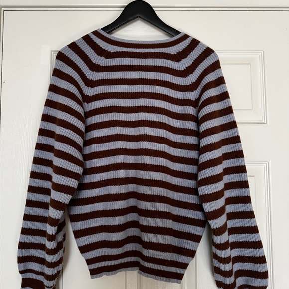 Grey Bandit Brown and Lavender Striped Cardigan - Picture 7 of 7